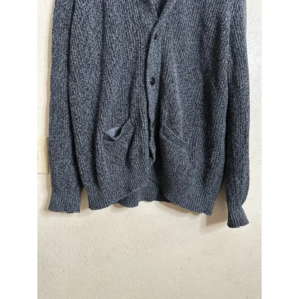 Faherty Marled Cotton Cashmere Shawl Collar Cardigan Mens XXL